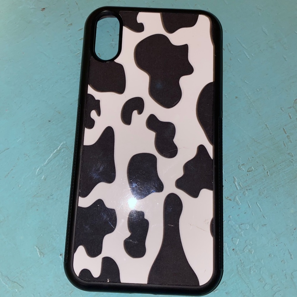 Cow print phone case